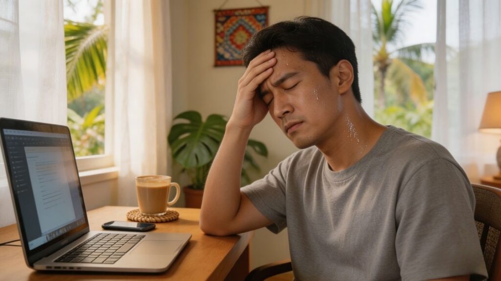 liver heat symptoms Malaysia tired headache stress TCM